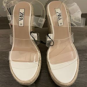 Zara Platform Clear Wedge